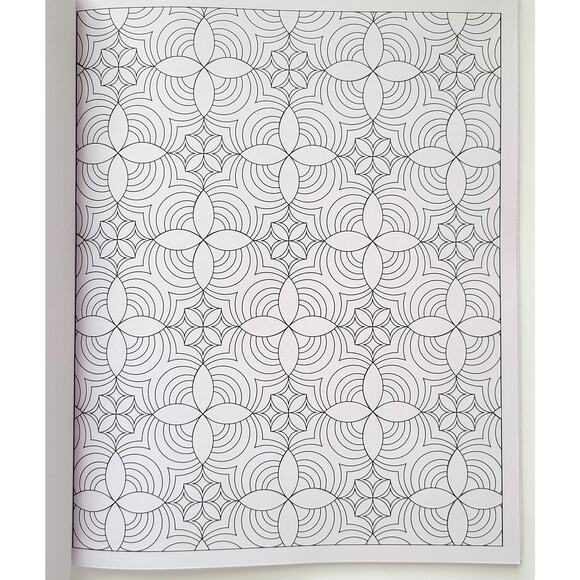 Coloring Book Design Art Scholastic Geometric Symmetric Like New Children Adults - Picture 11 of 11